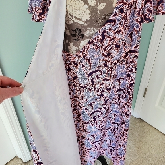 NWT Ella Moon Paisley Wrap Dress Sz. S/M - Picture 5 of 8